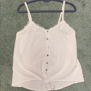 NWOT White Speghetti Strap